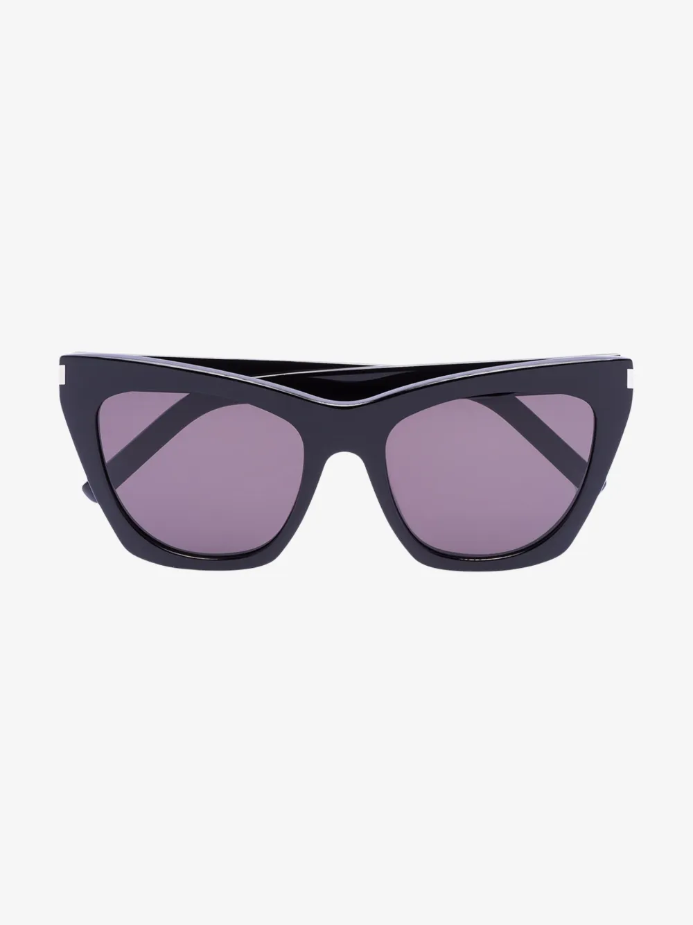 Shop Saint Laurent Black Kate D-frame Sunglasses