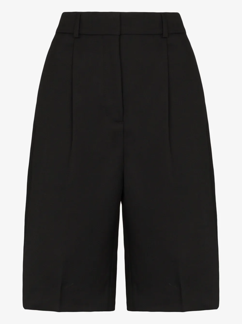 ACNE STUDIOS ACNE STUDIOS WOMENS BLACK TAILORED KNEE-LENGTH SHORTS,FNWNSHOR00000414526335