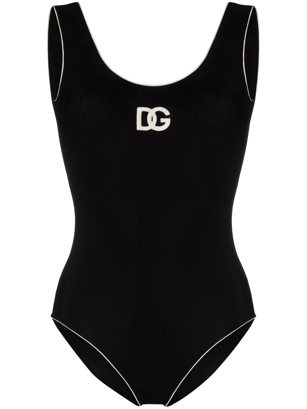 DOLCE & GABBANA RETRO LOGO SWIMSUIT