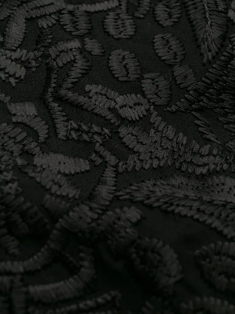 ANN DEMEULEMEESTER EMBROIDERED WRAP TOP