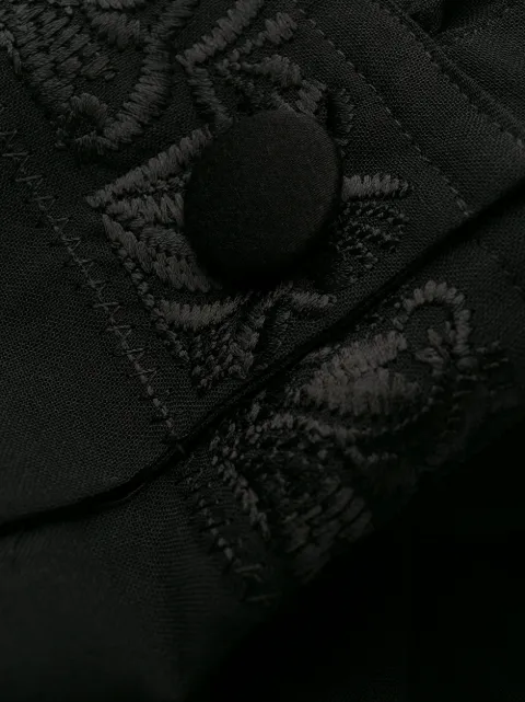 ANN DEMEULEMEESTER EMBROIDERED WRAP TOP
