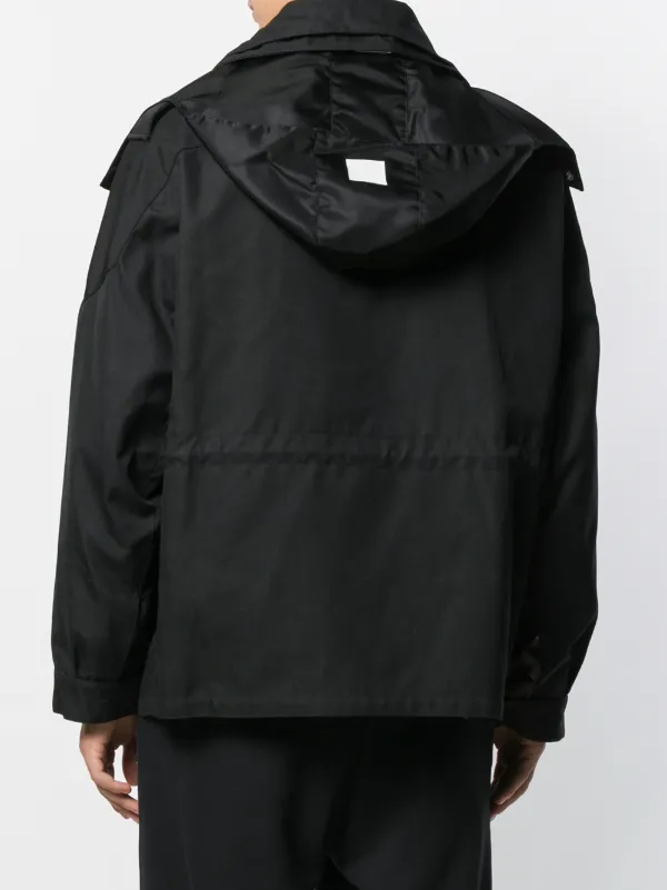 Givenchy Hooded Rain Jacket | Black | FARFETCH