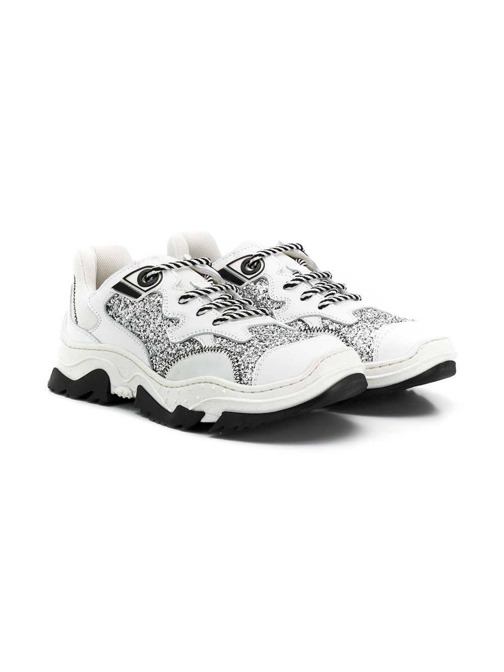 фото Nº21 Kids TEEN glitter-panel sneakers