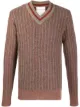Image 1 of Stephan Schneider striped v-neck jumper