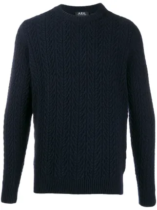 A.P.C. Cable Knit Jumper - Farfetch