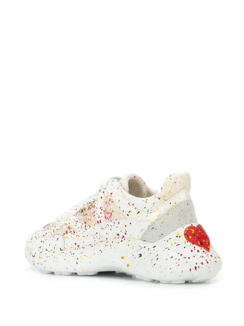 moschino paint splatter sneakers