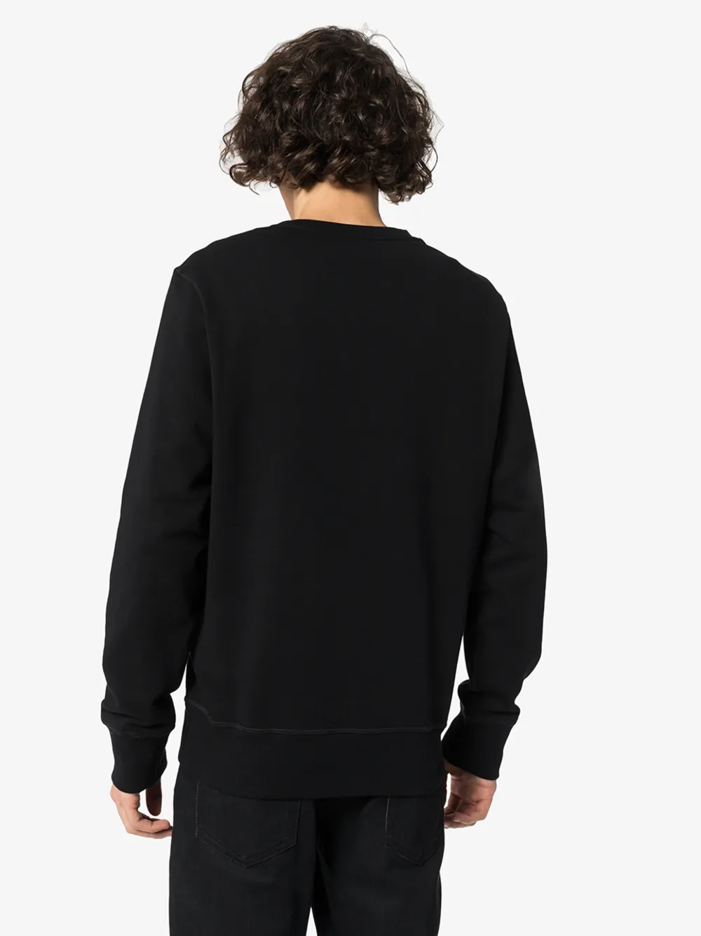 ALEXANDER MCQUEEN ALEXANDER MCQUEEN FLORAL LOGO EMBROIDERED COTTON SWEATSHIRT,599610QOZ7614528090