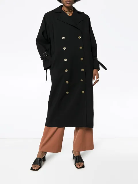 double-breasted trench coat 