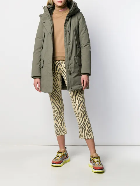 CURRENT ELLIOTT ZEBRA PRINT CROPPED TROUSERS