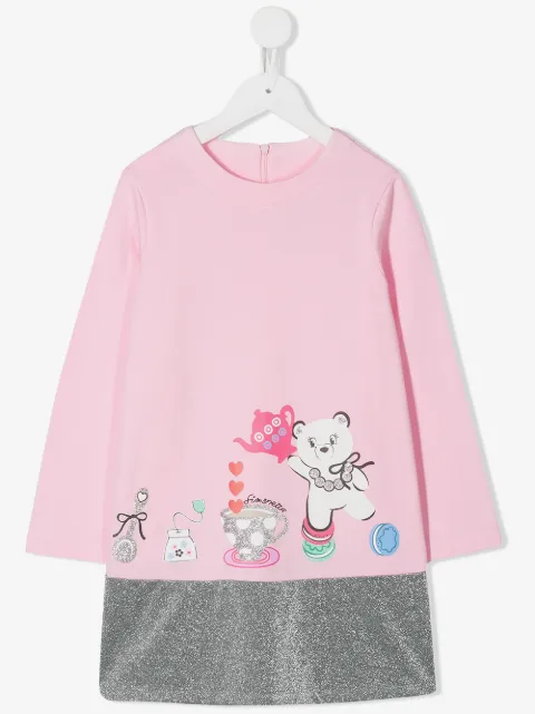 Simonetta Sweaterjurk met glitter afwerking
