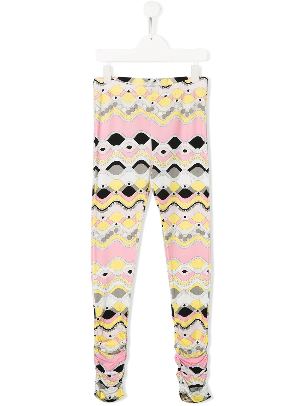 PUCCI Junior Leggings mit Wellen-Print - Rosa