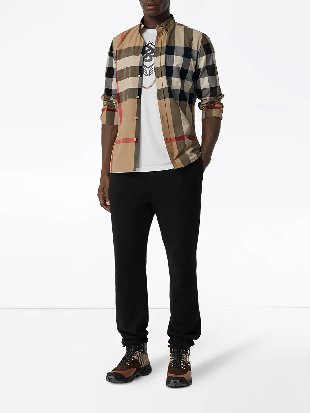 Image 2 of Burberry oversized check shirt