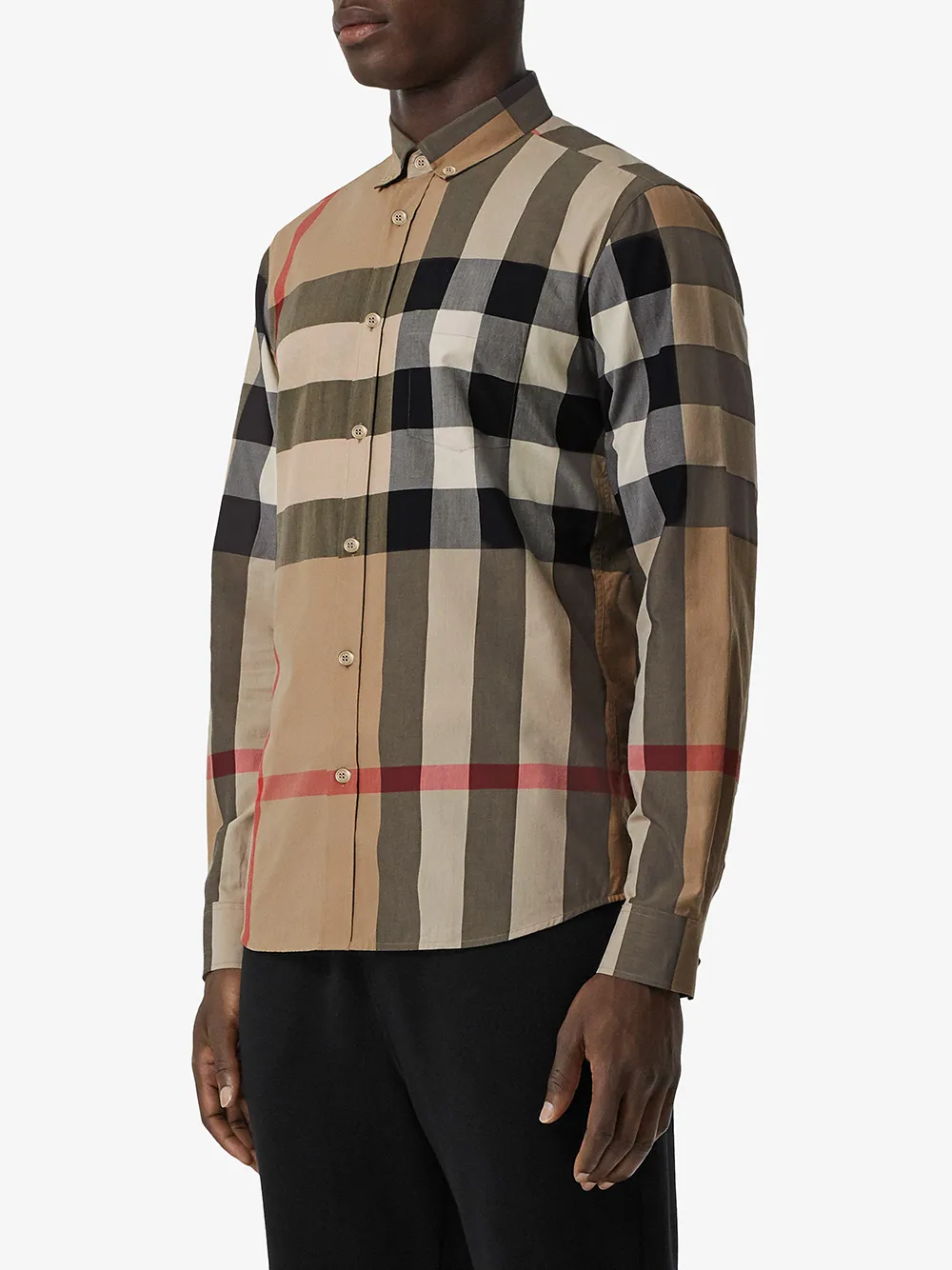 Burberry Chemise Oversize Carreaux Farfetch