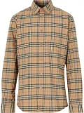 Burberry small scale check shirt - Neutrals