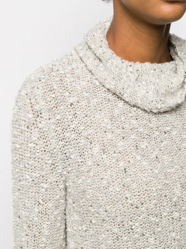 Neutral Snobby Sheep Knitted Turtleneck Jumper | Neutral Snobby Sheep Knitted Turtleneck Jumper |