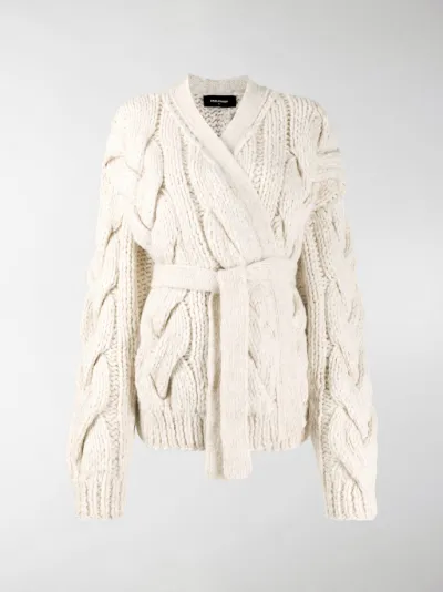 Dsquared2 chunky cable knit cardigan 