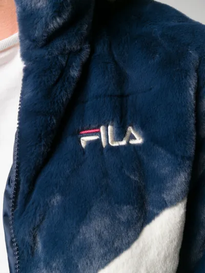 Fila Charmaine fantasy fur jacket blue 