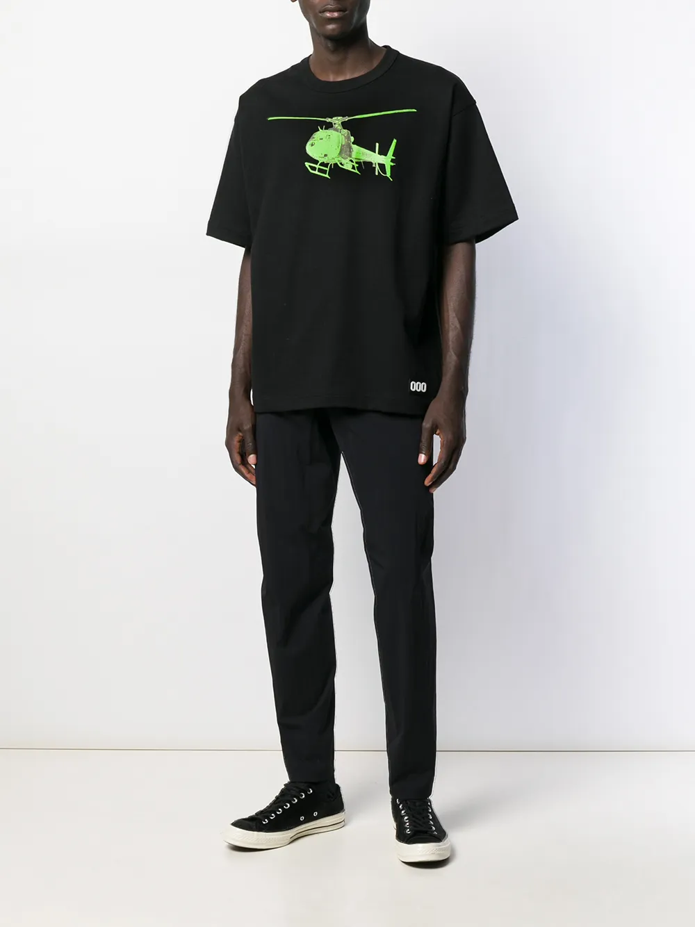 000 Worldwide Helicopter print T-shirt | T-Shirts | Image 2