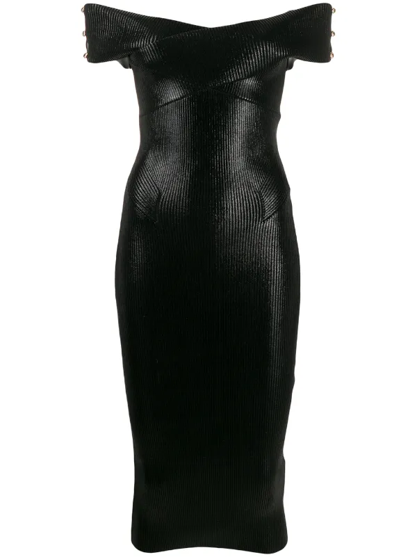 versace jeans black dress