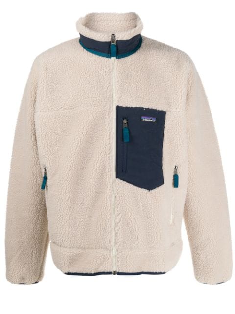 Patagonia zip-up shearling jacket