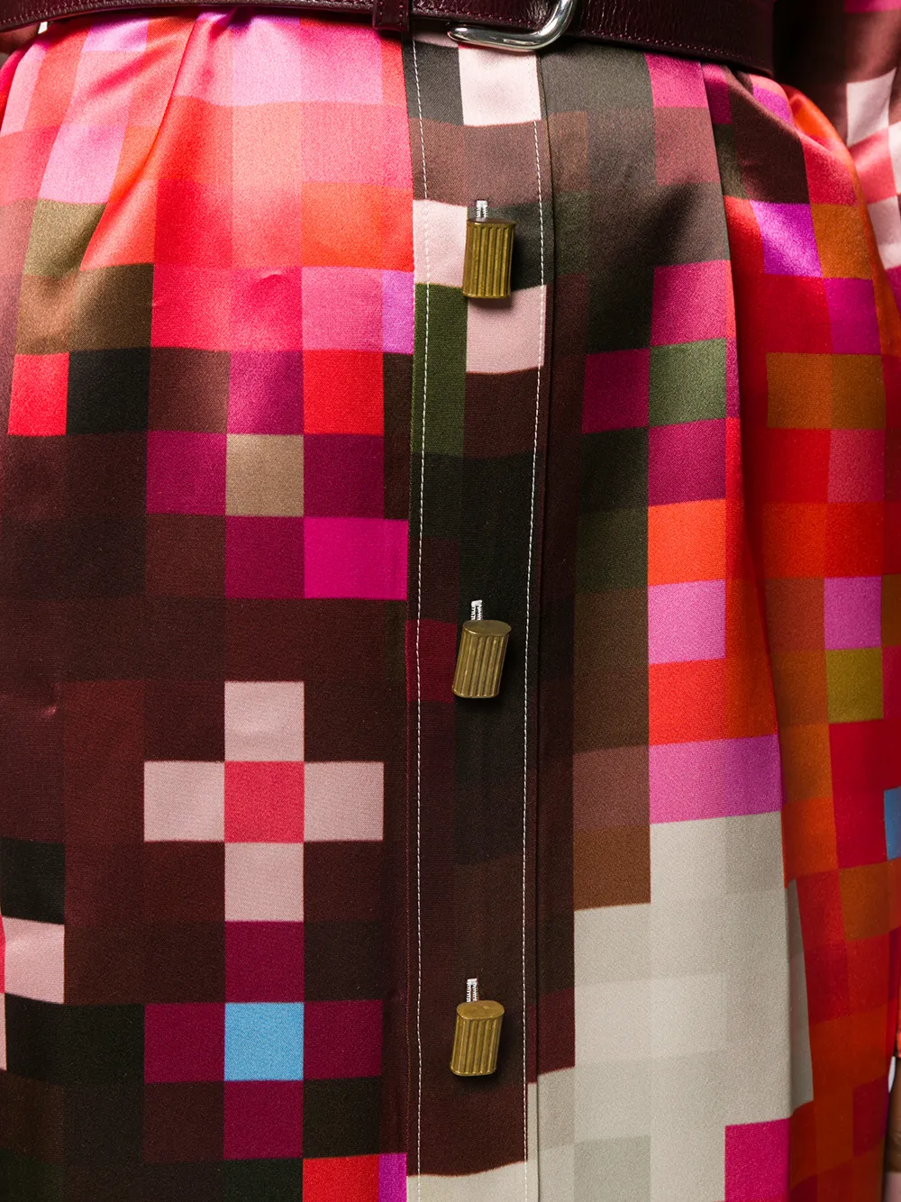 Marni Blousejurk met pixelprint Rood