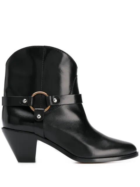 Francesco Russo botines con tira con detalles