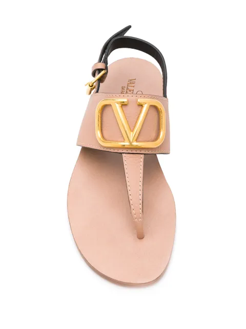 valentino vlogo flat sandals