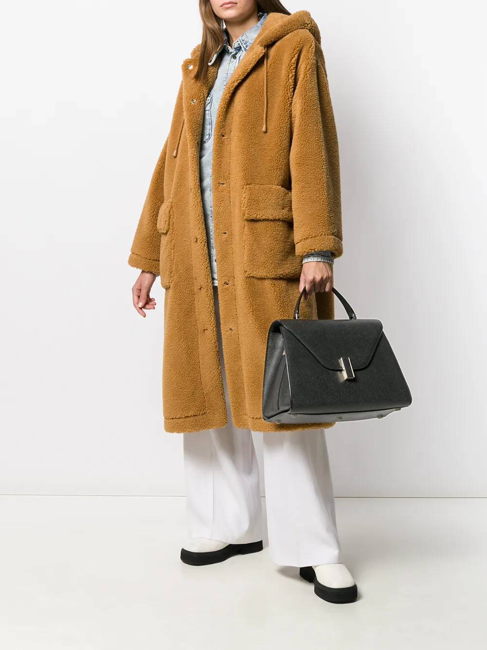 Valextra Oversized draagtas - Zwart