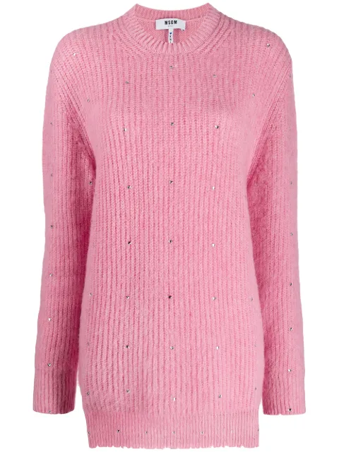 MSGM crystal-embellished jumper