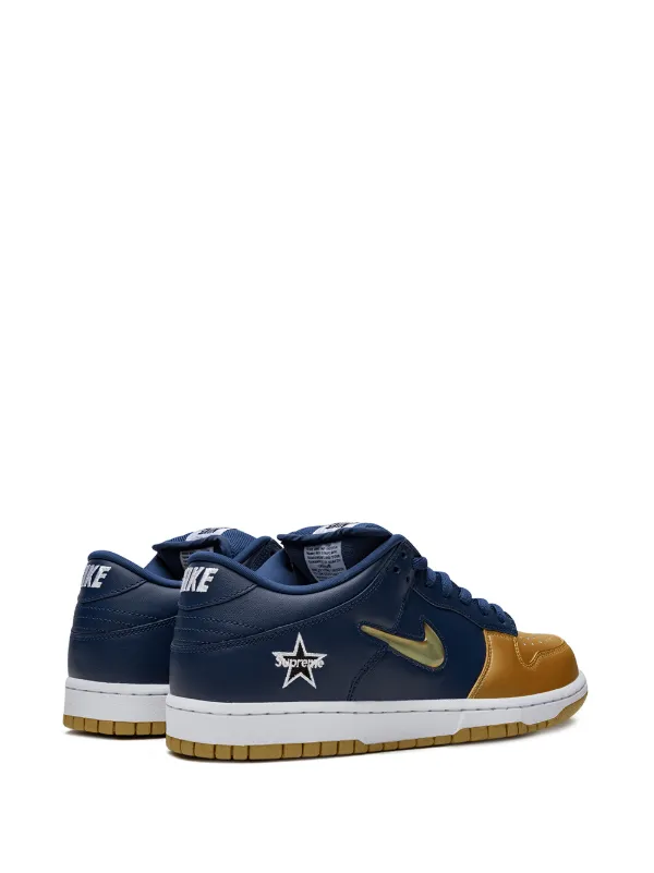 Nike blue and hot sale gold sneakers