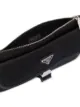 Prada logo-plaque pouch