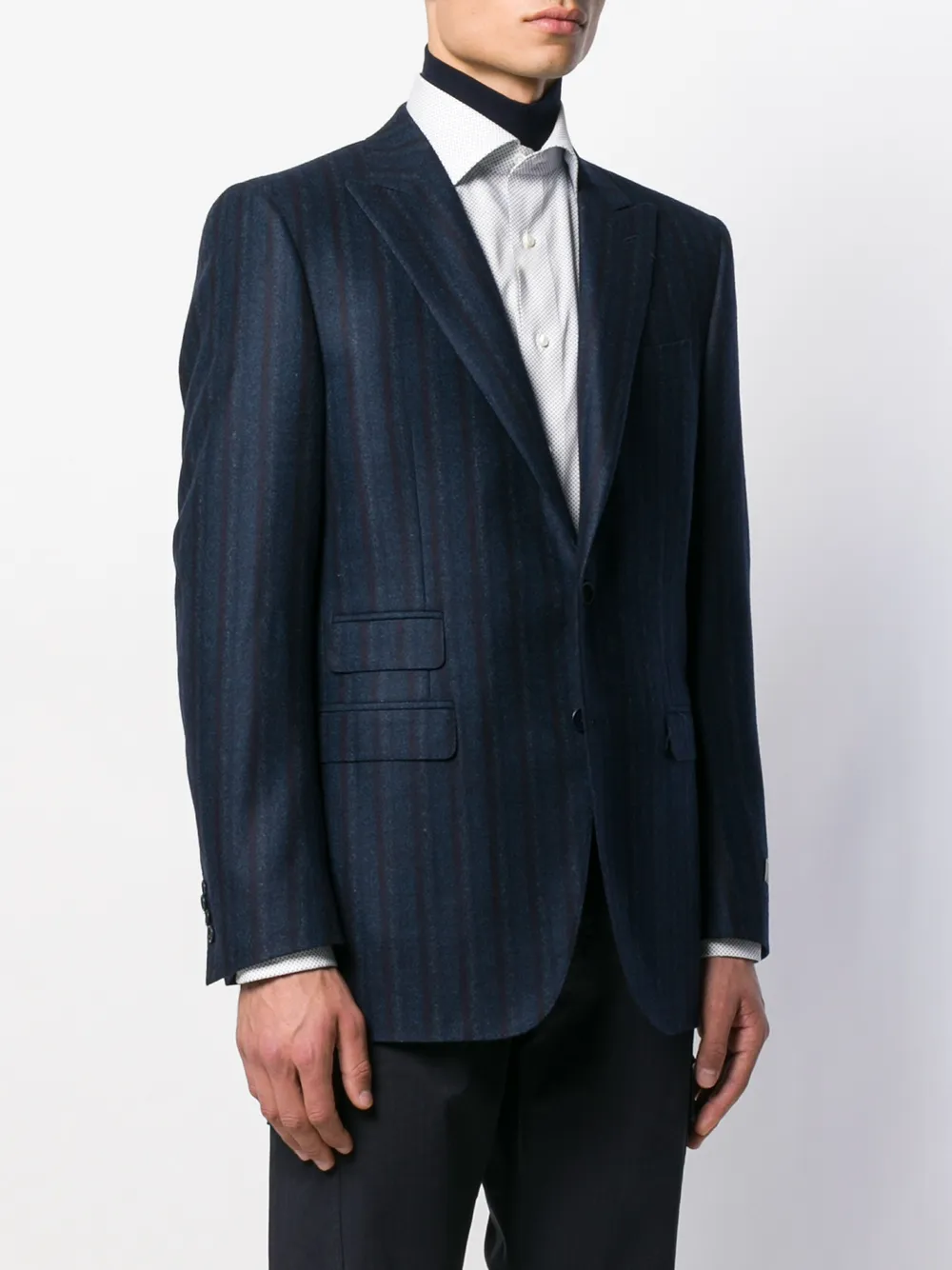 Canali Gestreepte blazer Blauw