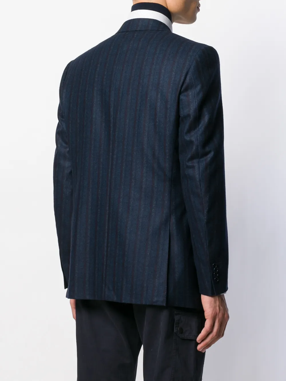 Canali Gestreepte blazer Blauw