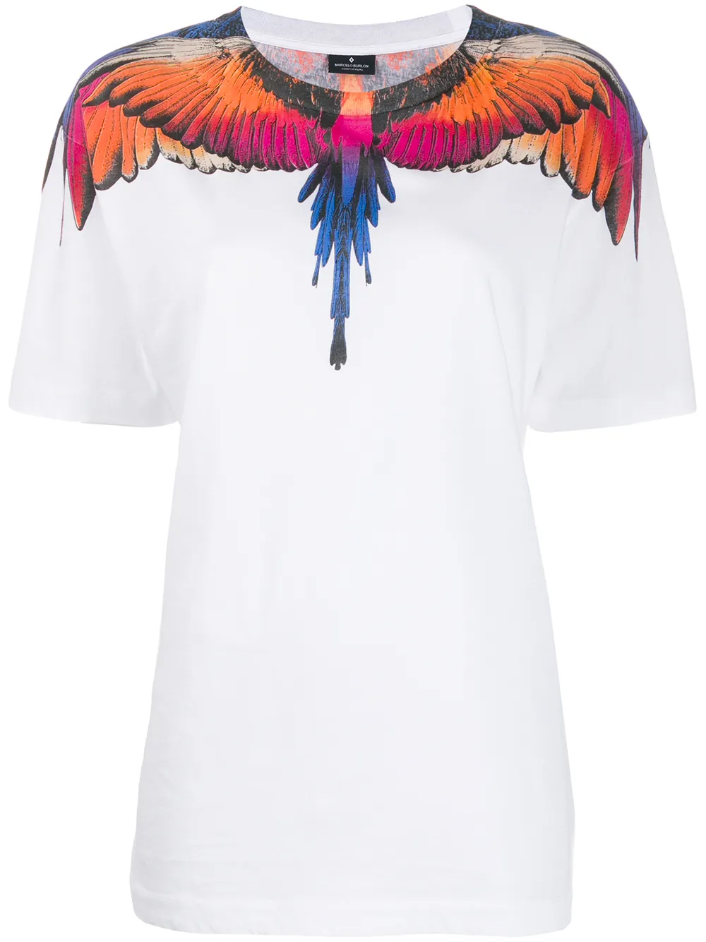COUNTY OF MILAN T-Shirt mit Flügel-Print - Weiß