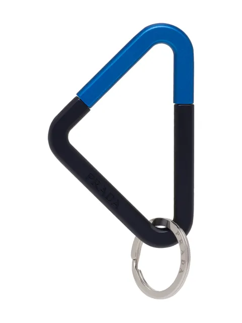 prada triangle keychain