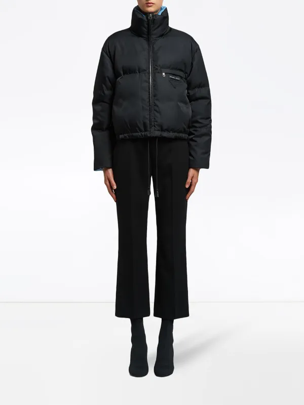 prada cropped puffer jacket