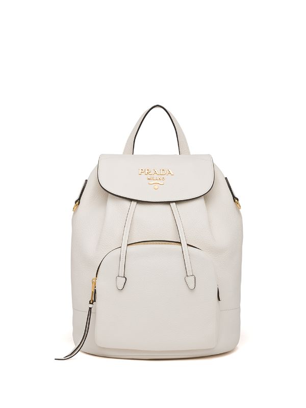 prada backpack white