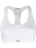 MSGM elasticated trim bra - White