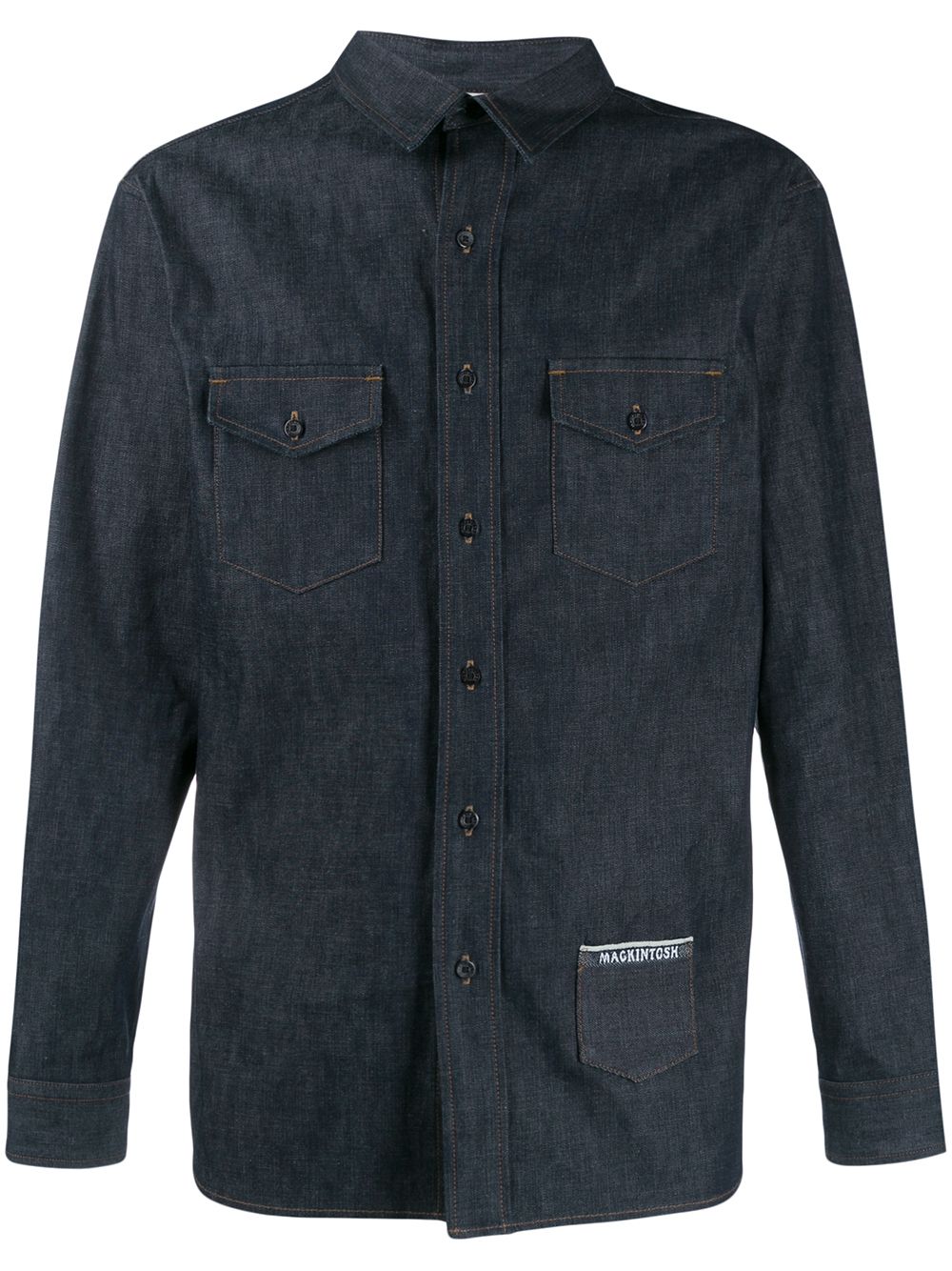 Mackintosh Saval Denim Jacket In Blau