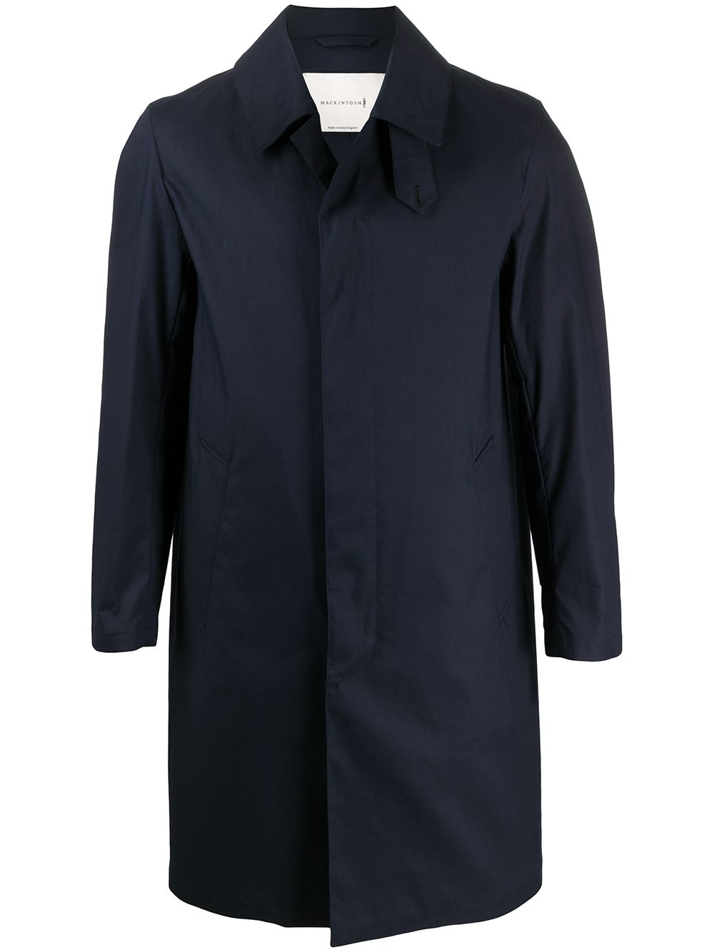 Mackintosh Dunkeld Midi Coat In Blue