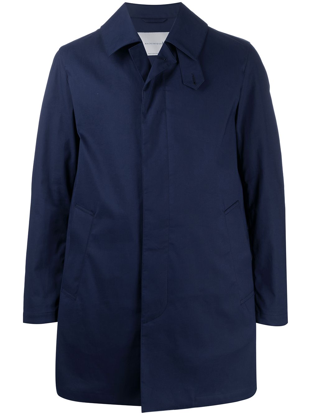 Mackintosh Dunoon Single-breasted Coat In Blue