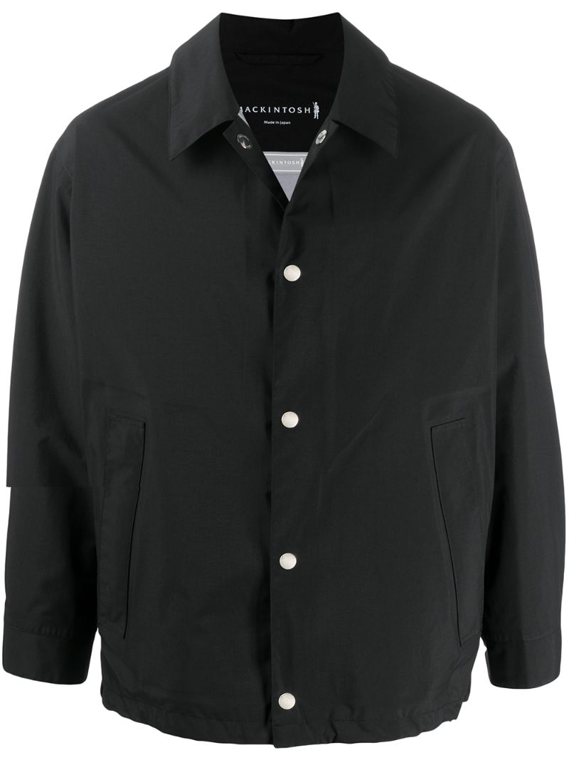 Shop Mackintosh Cadder Shirt Jacket In Black