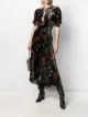 Image 2 of Paco Rabanne floral velvet dress