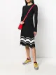 الصورة 2 من RedValentino فستان منسوج بأطراف متباينة الألوان