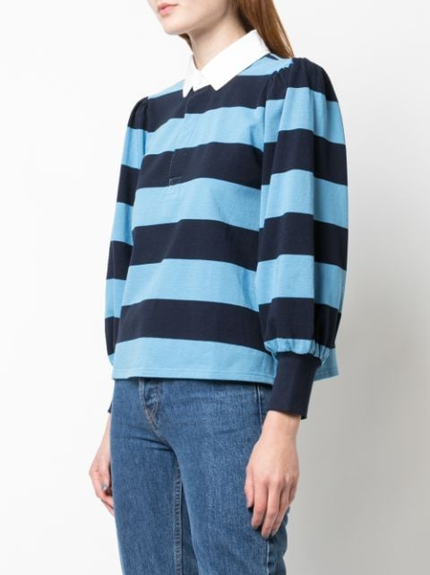Veronica Beard Block Striped Polo Shirt | Farfetch.com