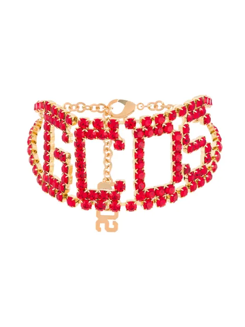 GCDS logo chocker necklace
