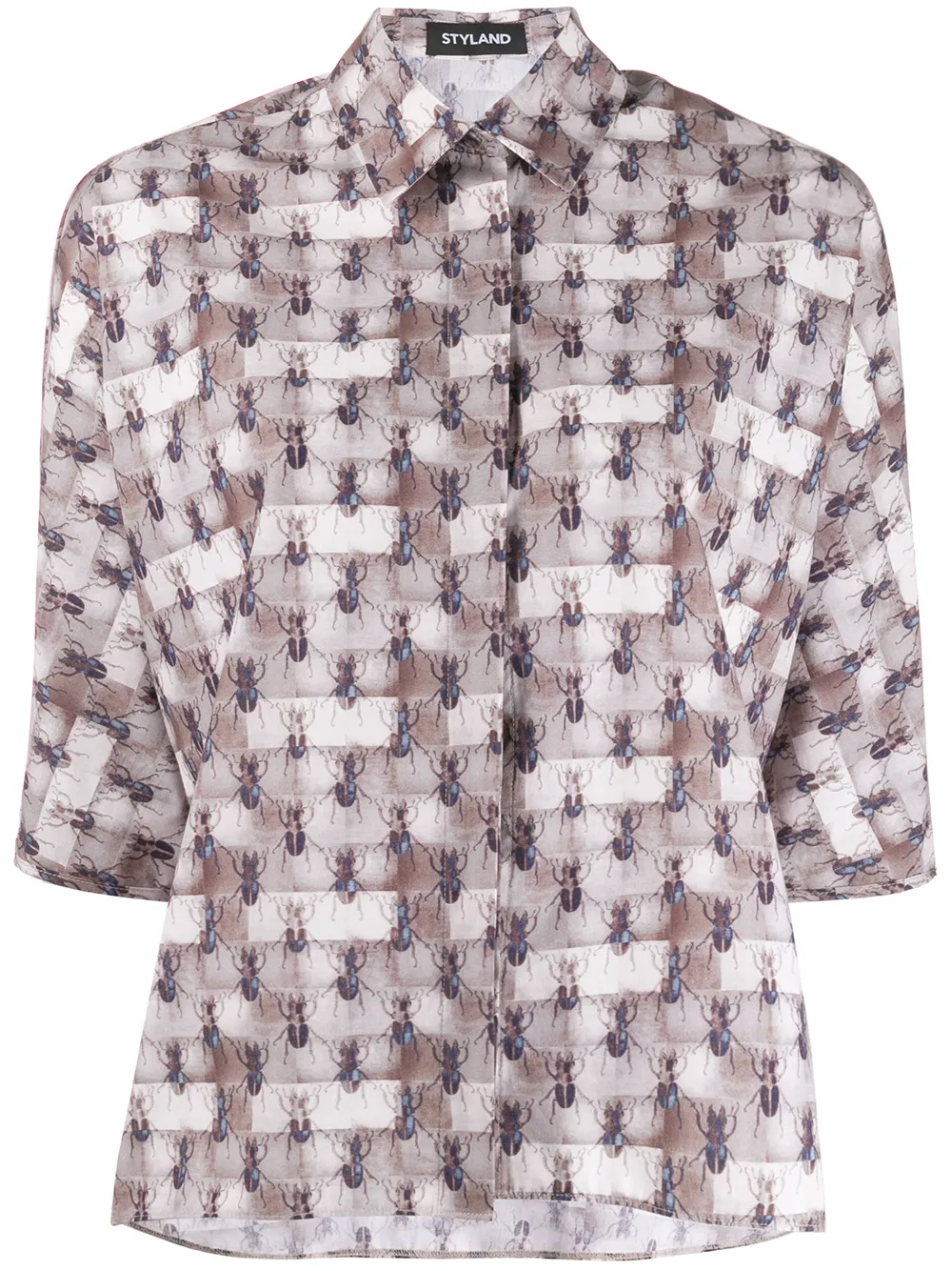 Styland Hemd Mit Ameisen-Print 4ZzuC GTQPV Styland Hemd Mit Ameisen-Print 4ZzuC GTQPV