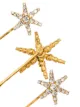 Jennifer Behr Aurelia gold-tone crystal-embellished hair pins
