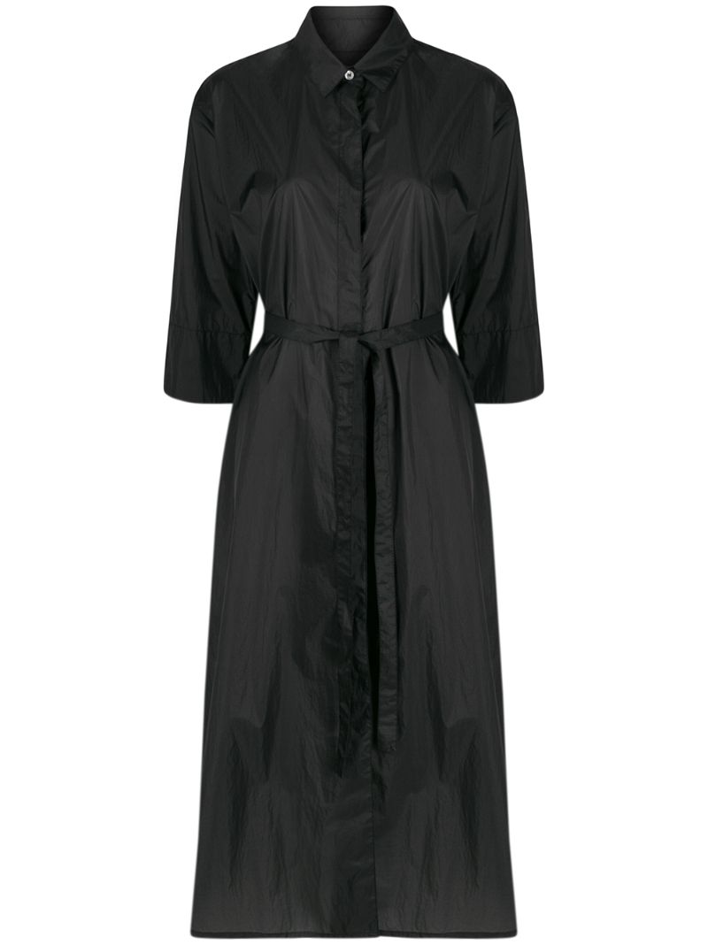Shop Mackintosh Shantron Single Breasted Trench Coat In Black