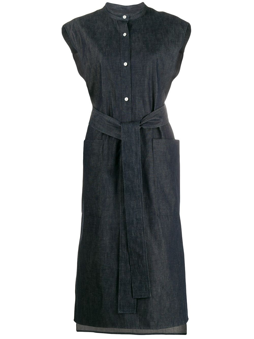 Mackintosh Lindwood Denim Midi Dress In Blue